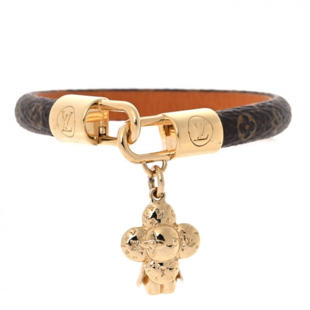 Louis Vuitton Gold and Brown Bracelet